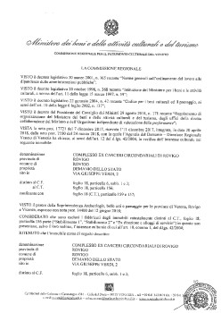 RO EX CARCERI PROVVEDIMENTO 26 giugno 2018 e mappa